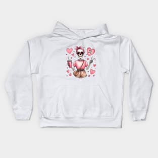 Boy Bye! Skeleton Anti Valentines Day Kids Hoodie